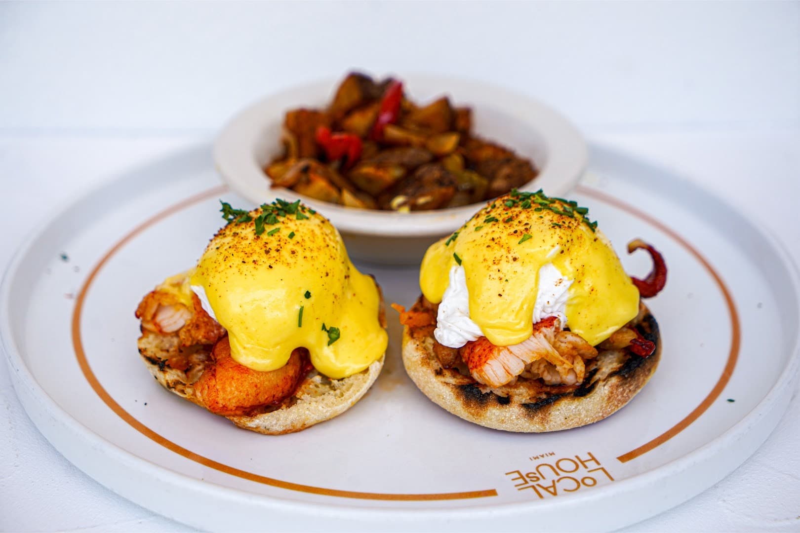 Lobster Eggs Benedict at Local House Miami Beach