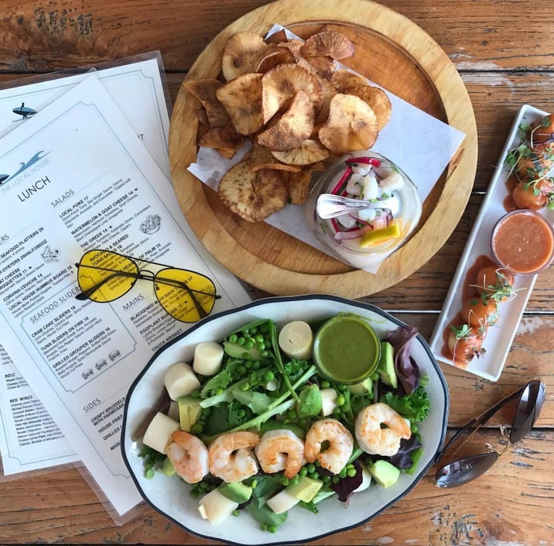 Delicious seafood salad at Local House Miami Beach