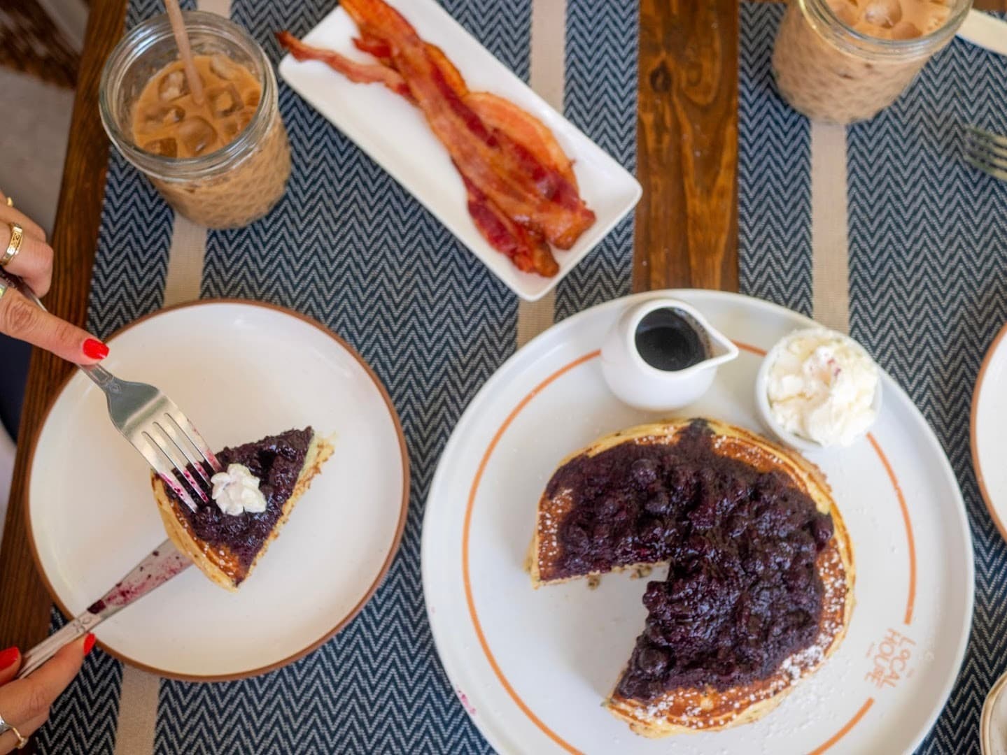 Delicious pancakes at Local House in Miami Beach