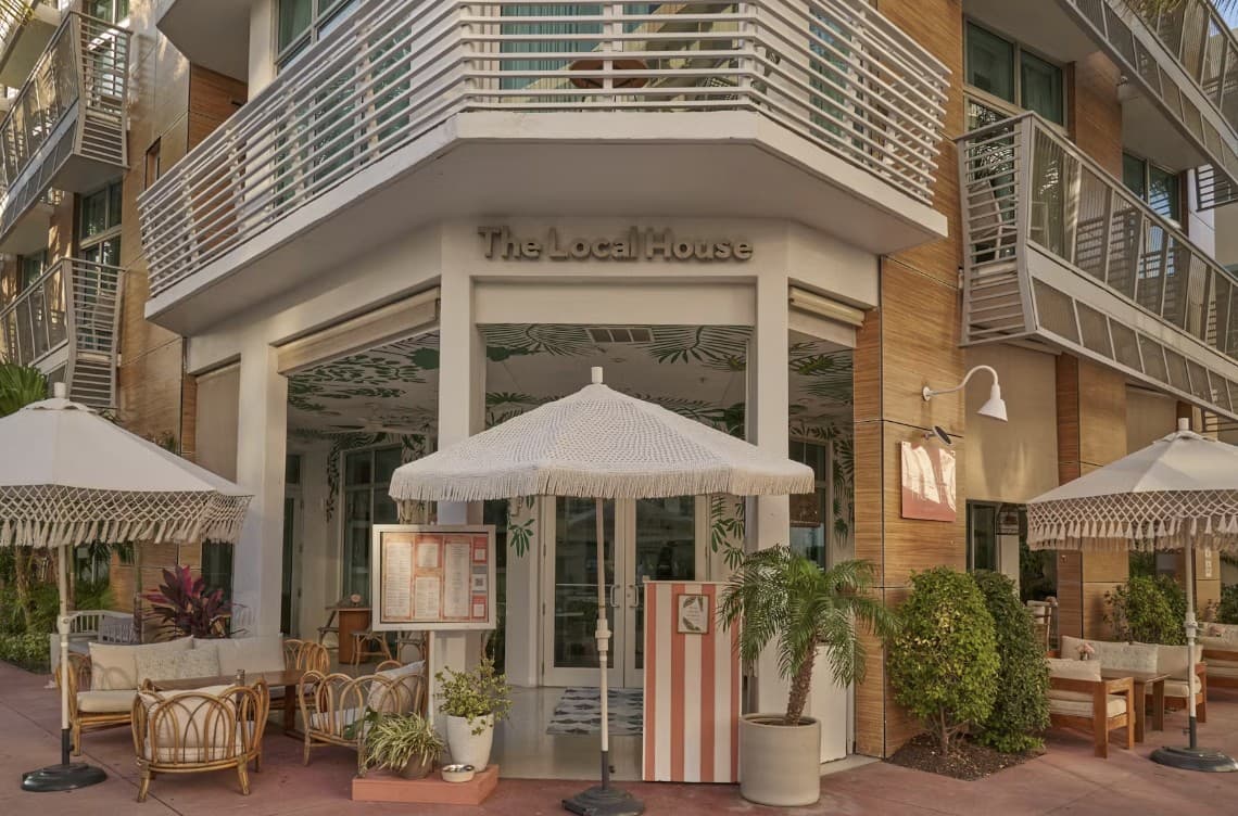 The Local House restaurant exterior in Miami Beach