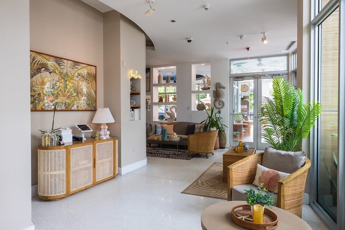 Cozy interior of Local House in Miami Beach