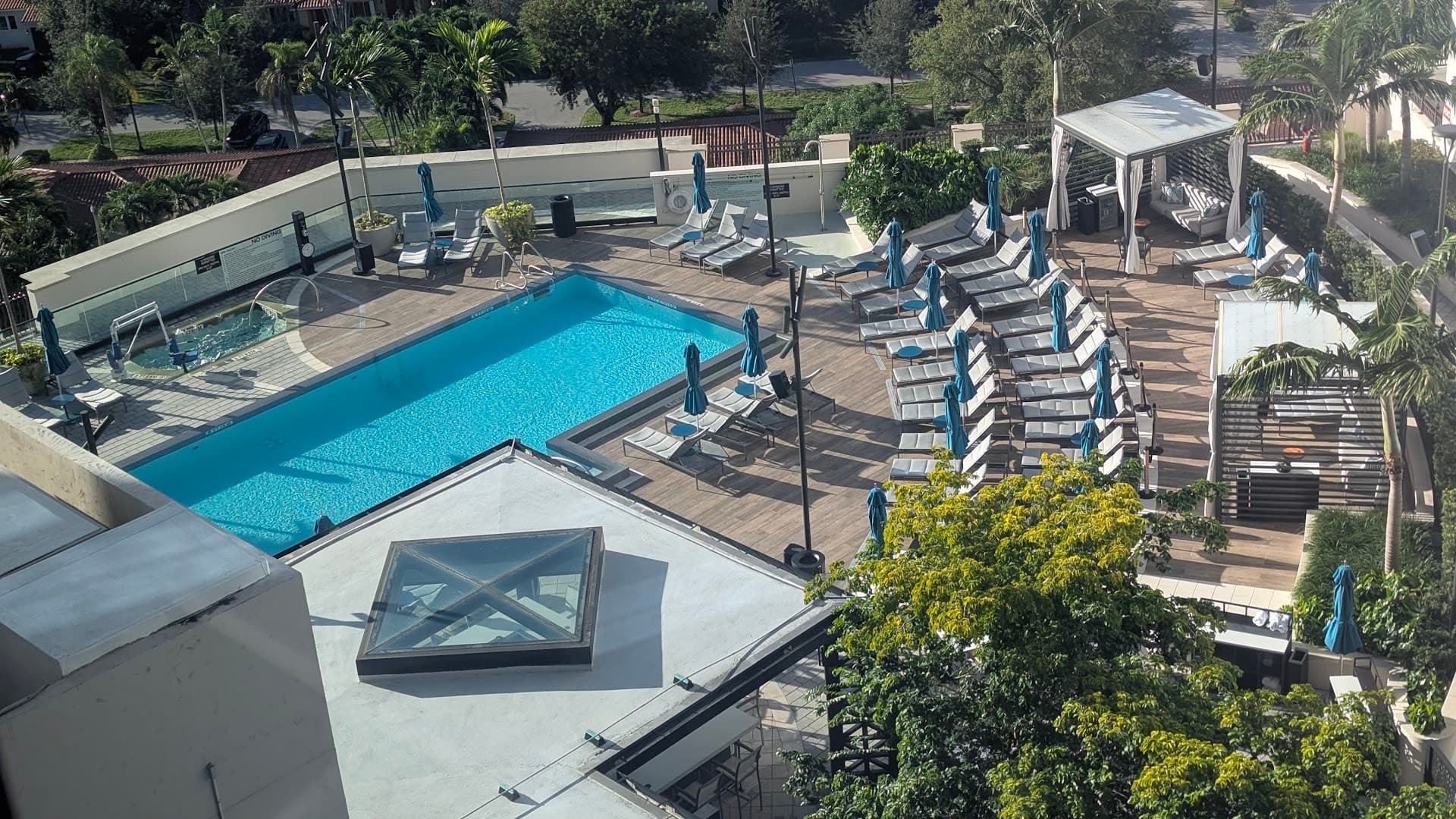 Loews Coral Gables Hotel pool area and deck