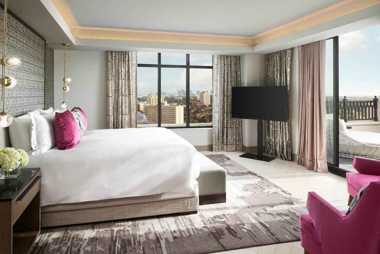 Luxurious room at Loews Coral Gables Hotel