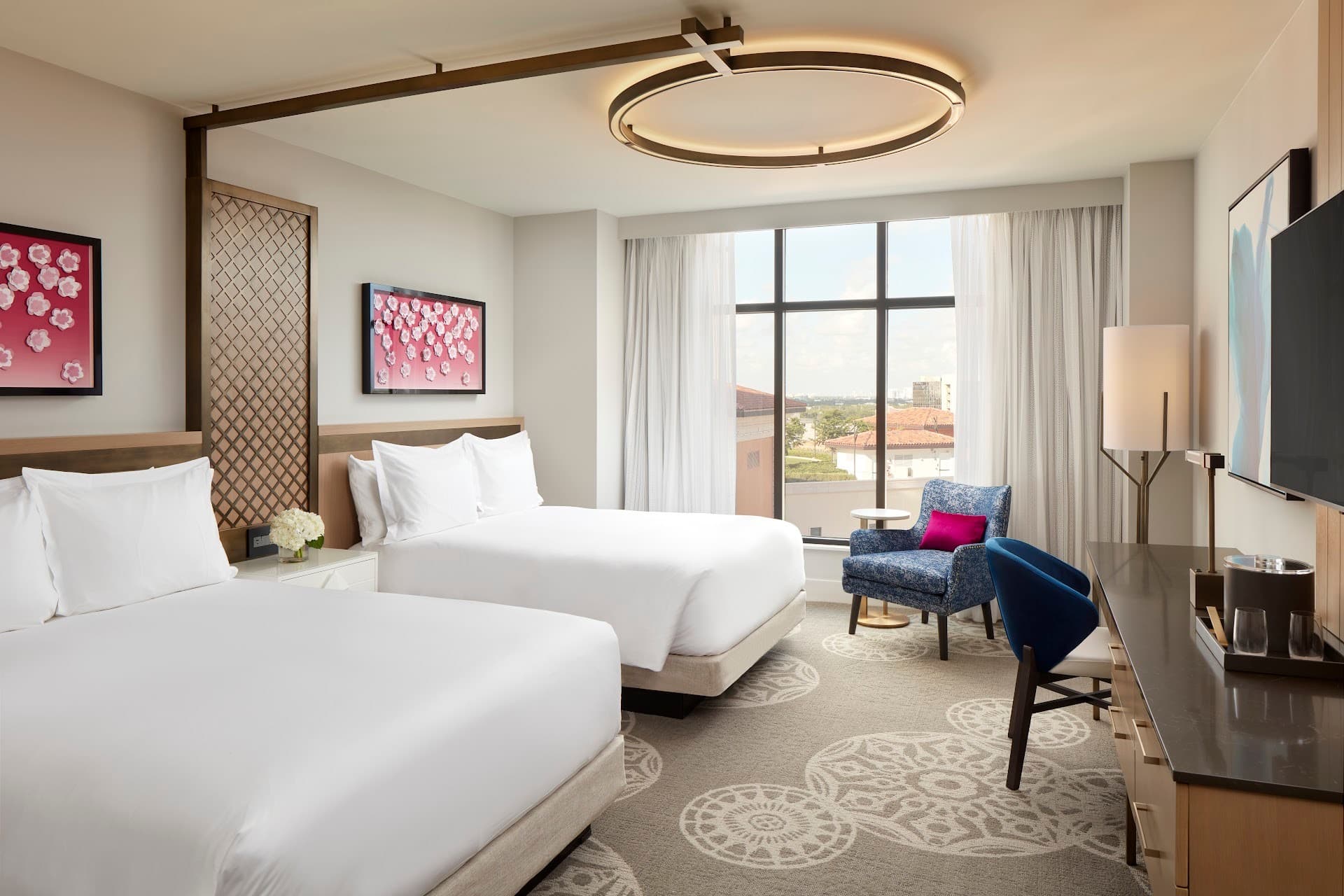 Loews Coral Gables Hotel room with two beds