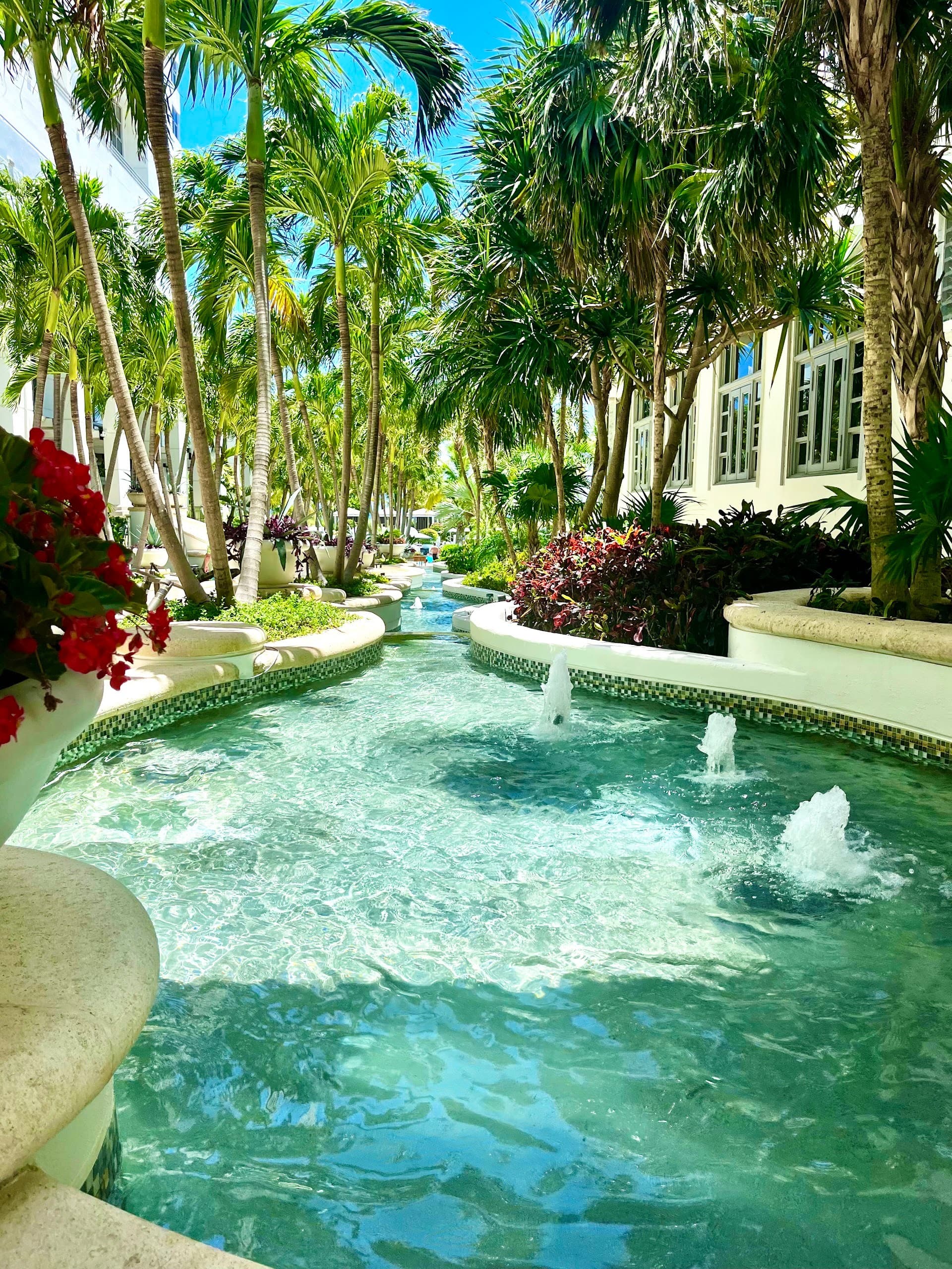 Beautiful garden area at Loews Miami Beach Hotel