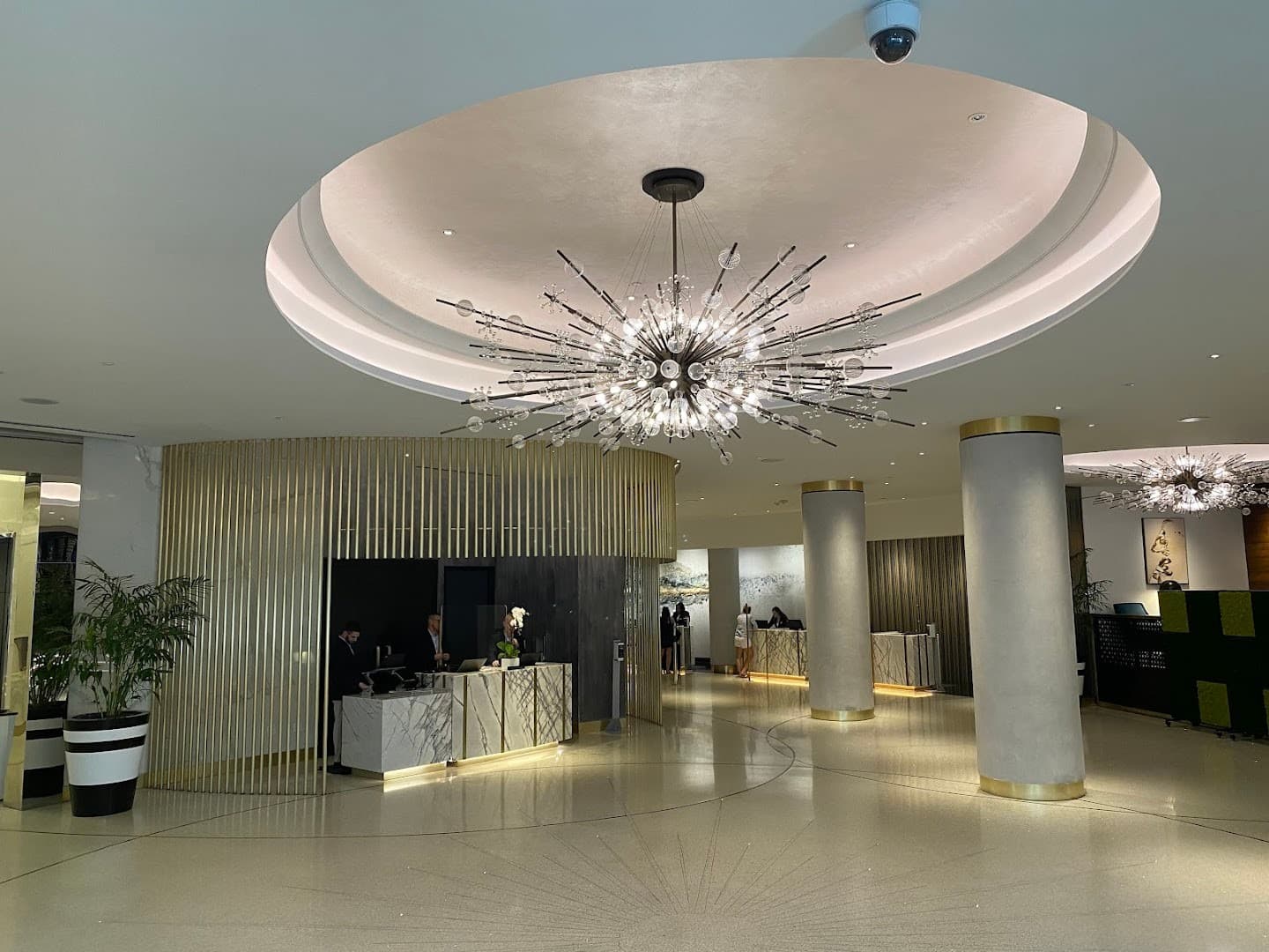 Loews Miami Beach Hotel lobby with modern design