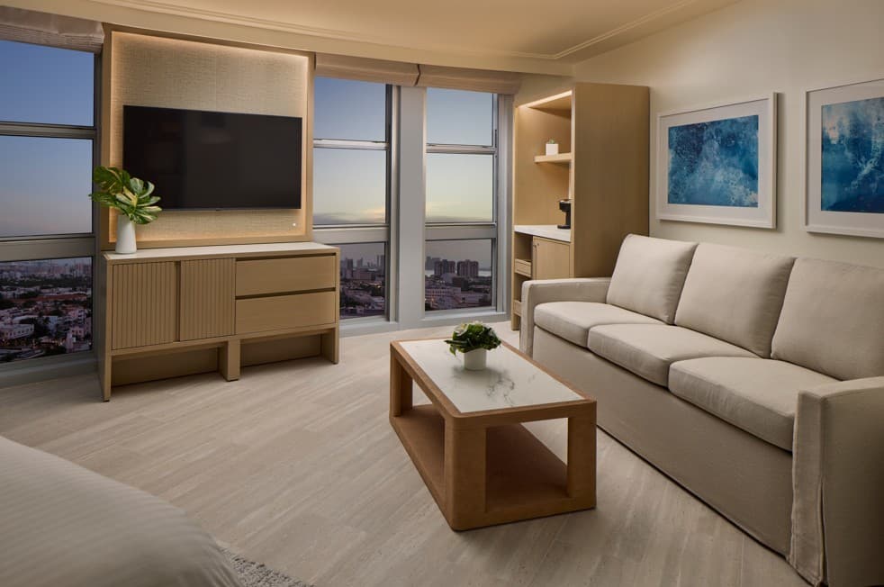 Loews Miami Beach Hotel spacious suite interior