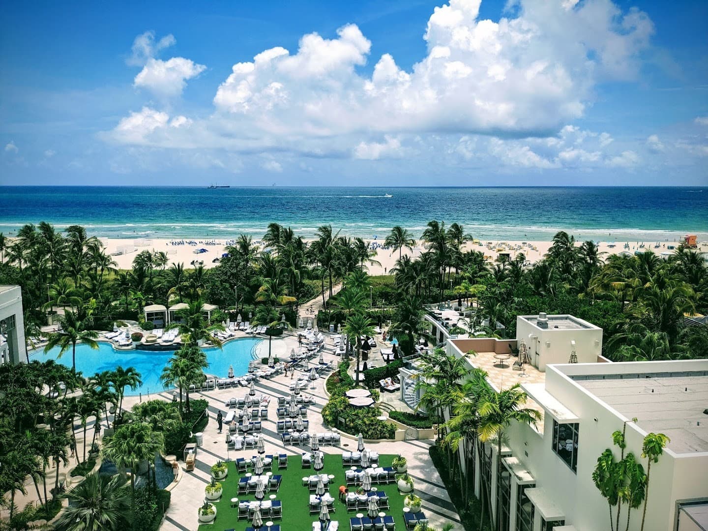 Loews Miami Beach Hotel view with pool and beach