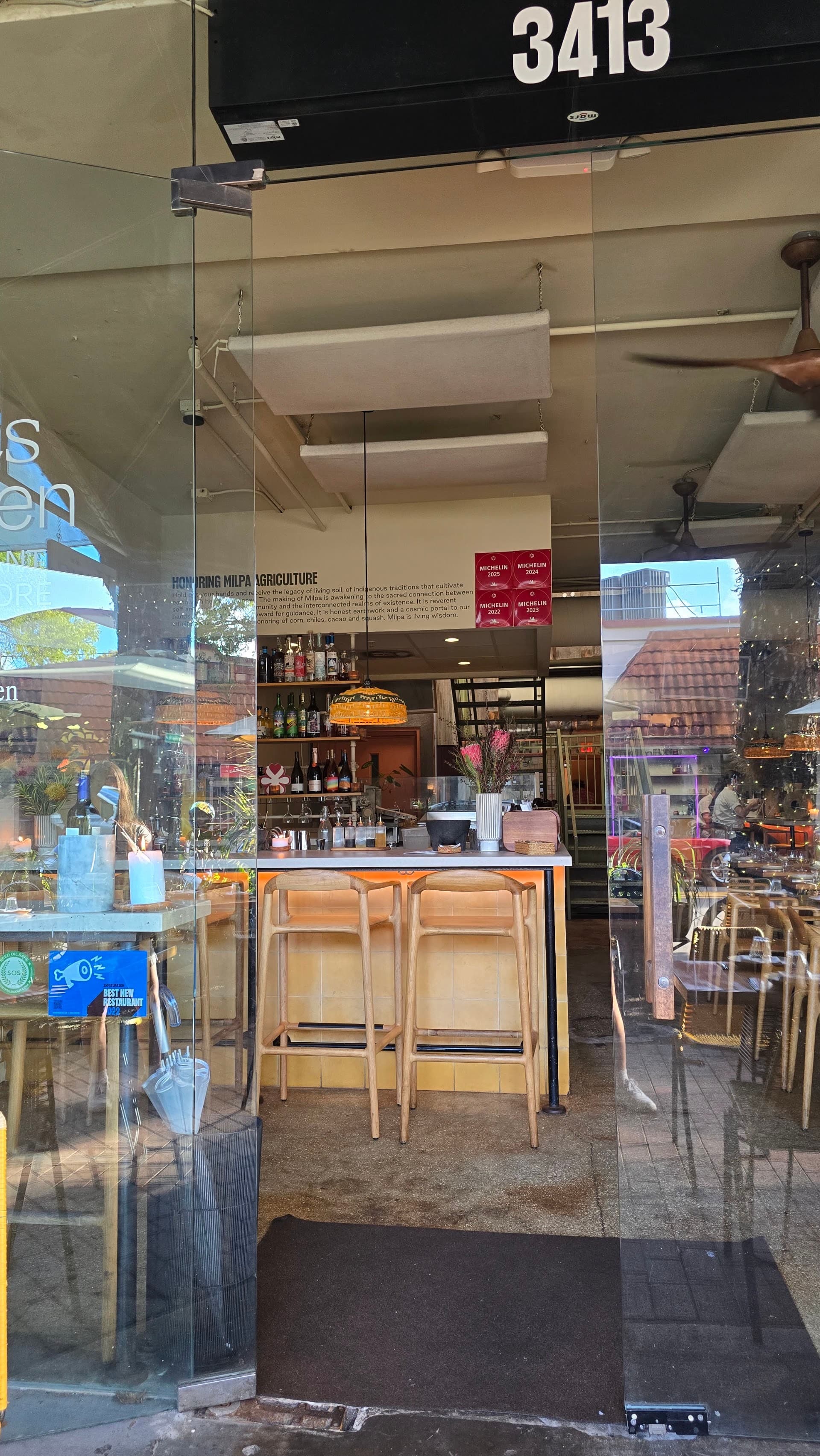 Interior view of Los Félix Miami restaurant