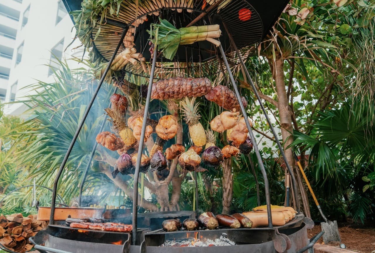 Los Fuegos by Francis Mallmann outdoor grilling experience Miami Beach