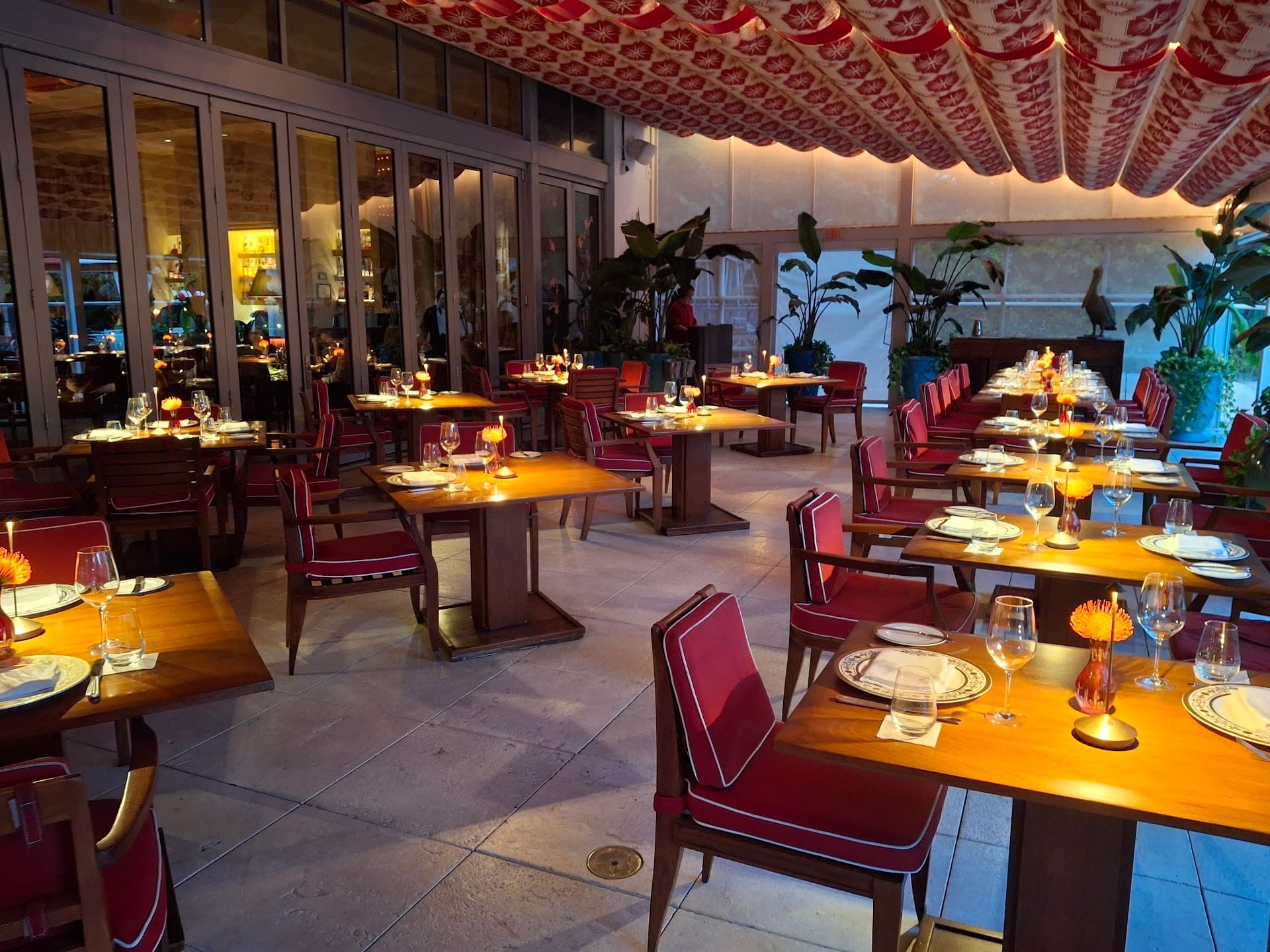 Los Fuegos by Francis Mallmann interior seating in Miami Beach