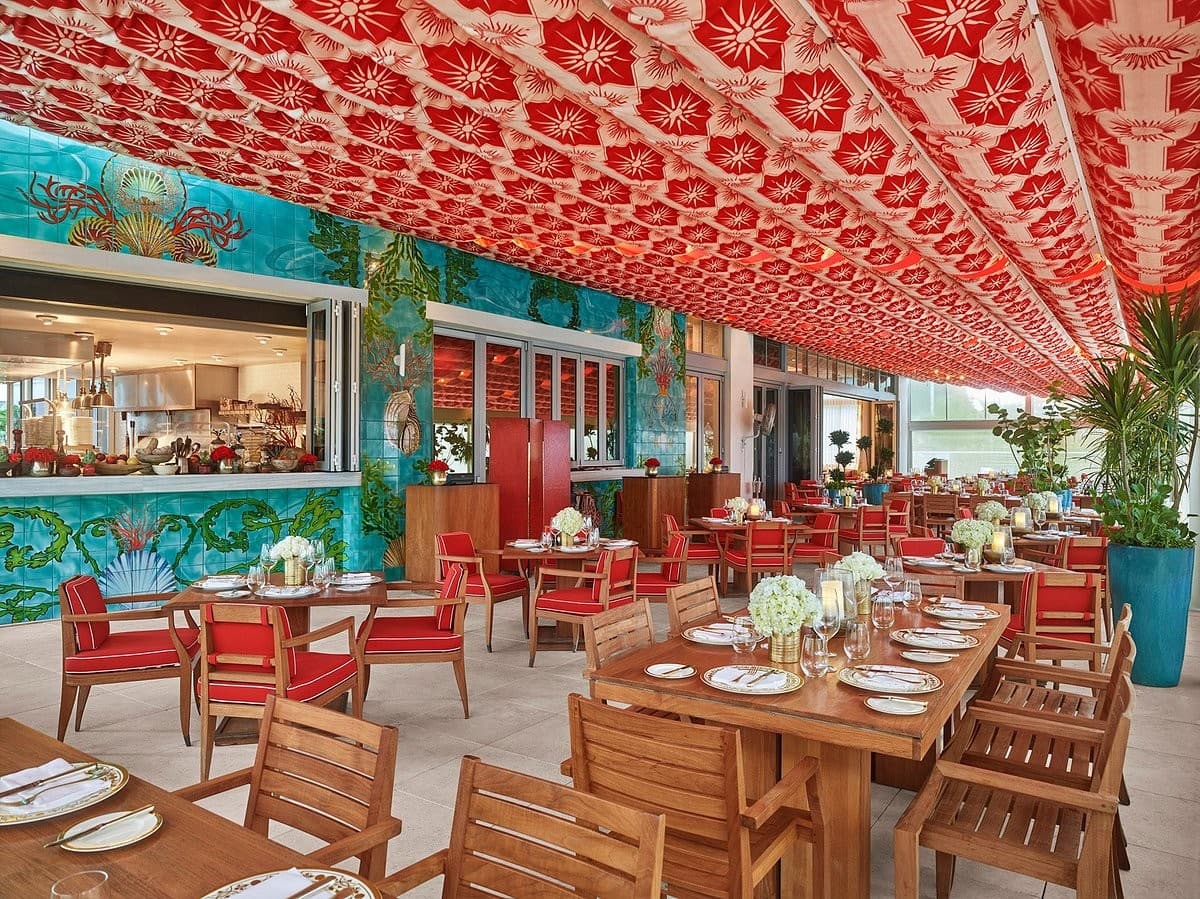 Interior view of Los Fuegos by Francis Mallmann in Miami Beach