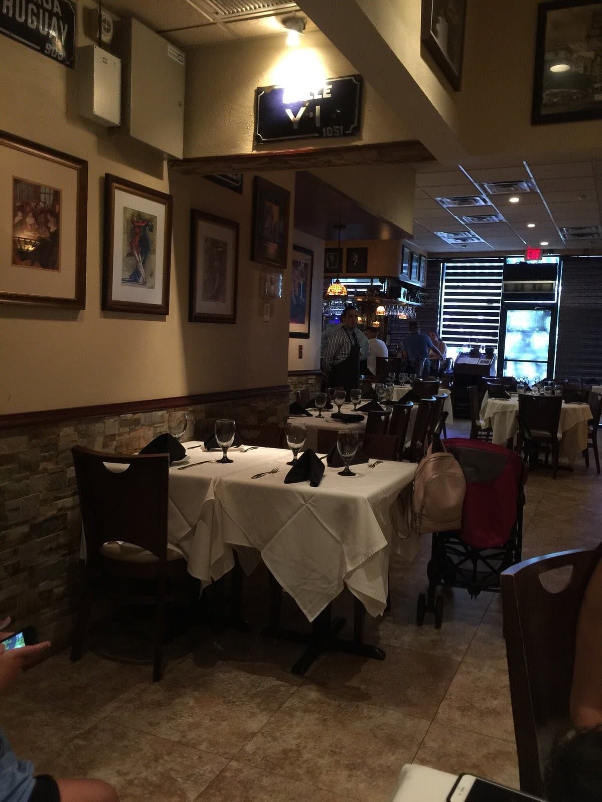 Interior view of Los Parrilleros Steakhouse in Doral