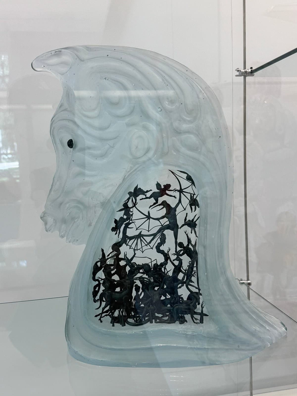 Glass sculpture at Lowe Art Museum in Miami