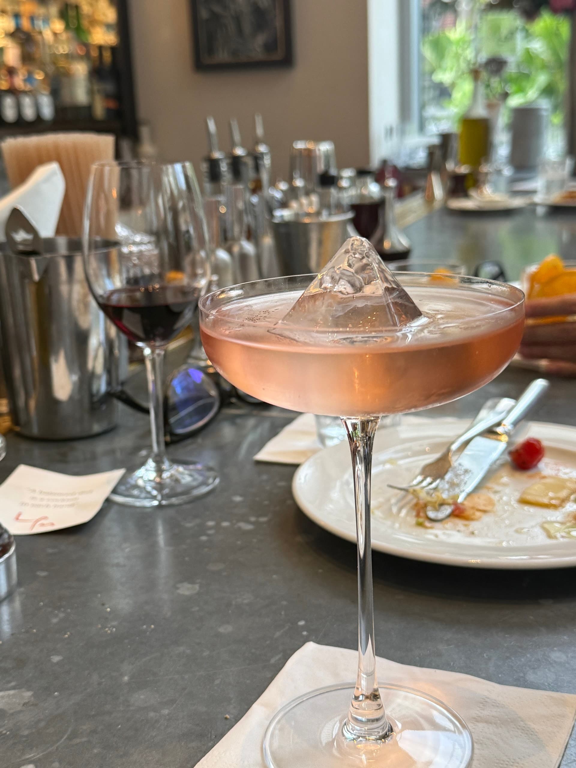 Elegant cocktail at LPM Restaurant & Bar in Miami