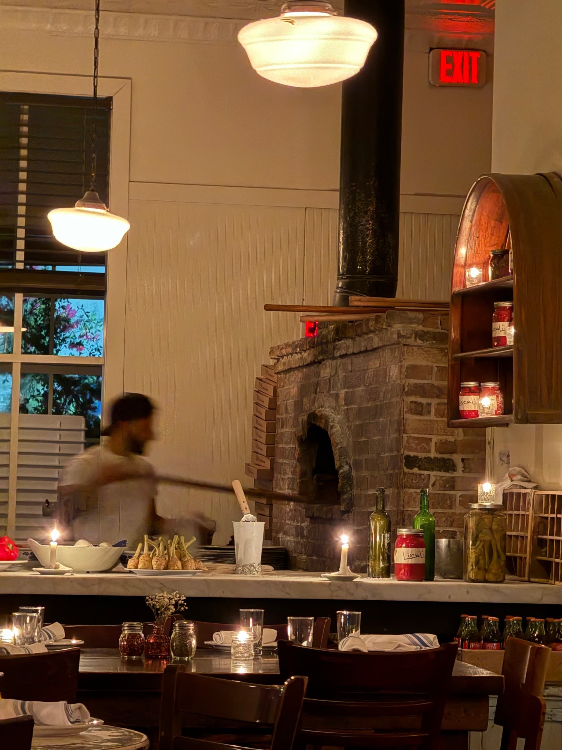 Interior view of Lucali restaurant in Miami Beach