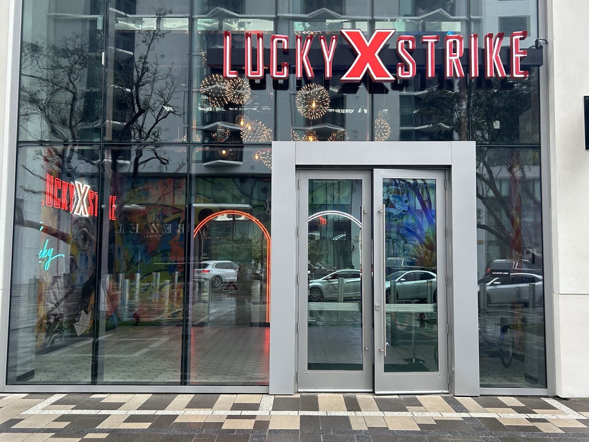 Lucky Strike Miami entrance with modern design