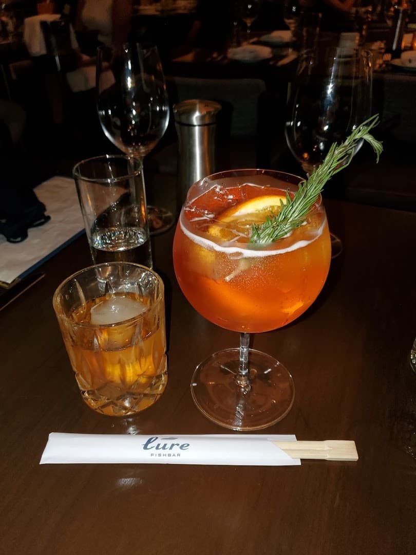 Cocktails at Lure Fishbar in Miami Beach