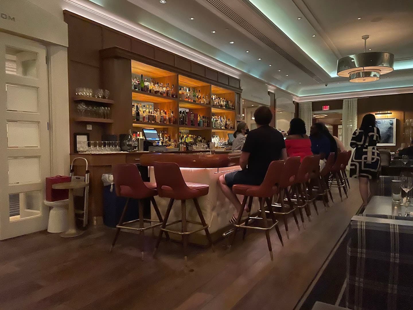 Lure Fishbar interior bar scene in Miami Beach