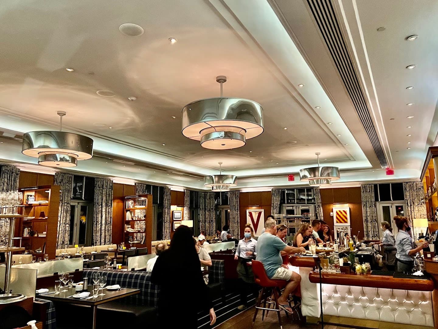 Lure Fishbar interior dining scene Miami Beach