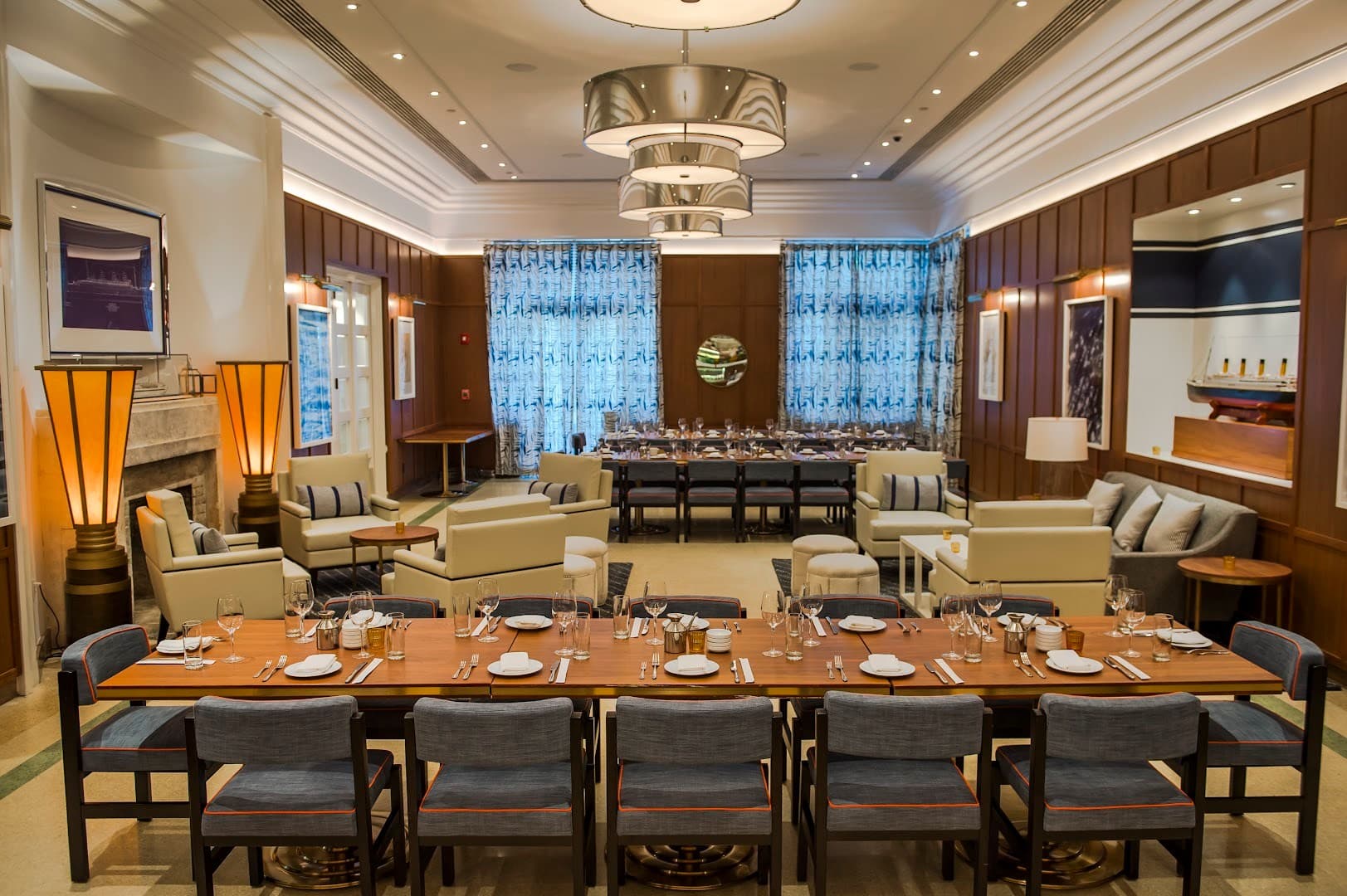 Lure Fishbar interior dining area Miami Beach