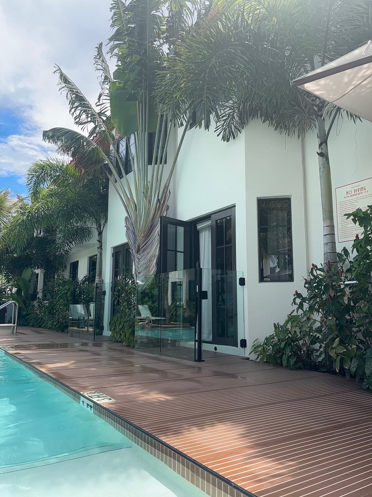 Maison Felix pool area in Miami Beach