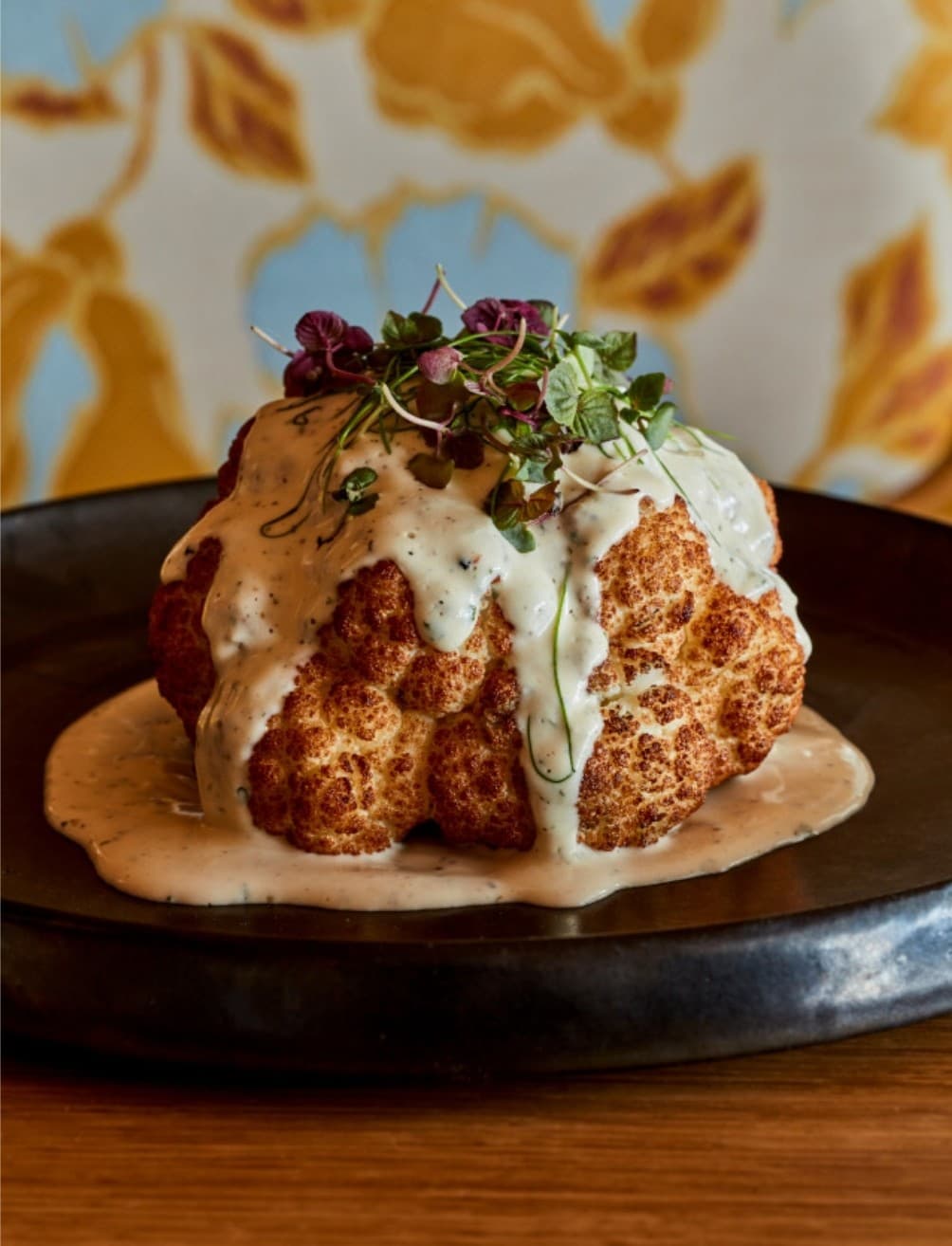 Cauliflower dish at Makoto, Miami Beach