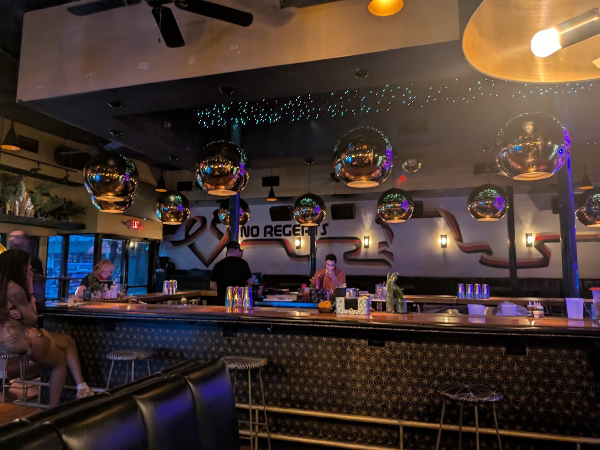 Bar area at Mama Tried in Miami with stylish decor