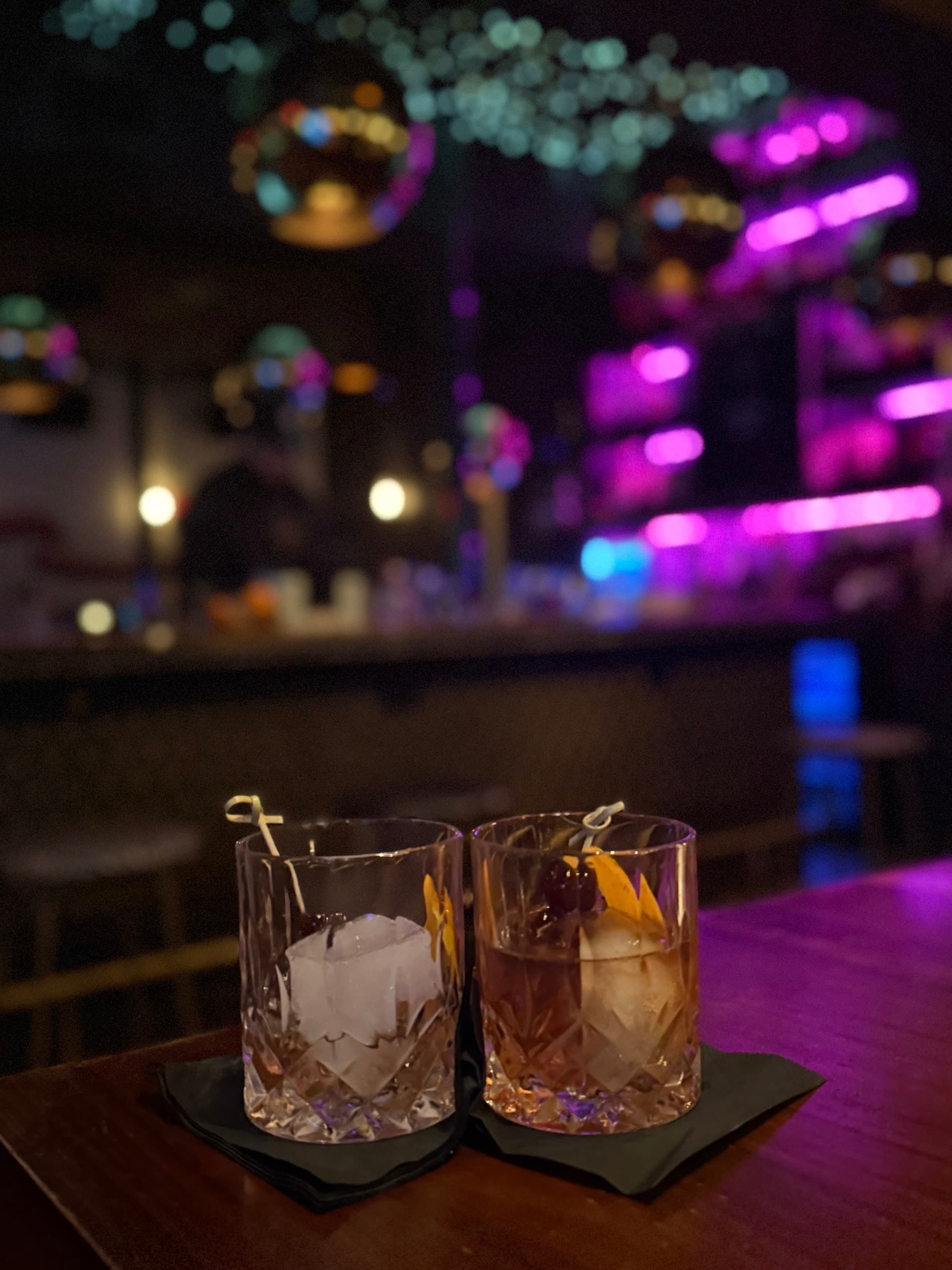 Cocktails at Mama Tried, a vibrant Miami nightlife spot