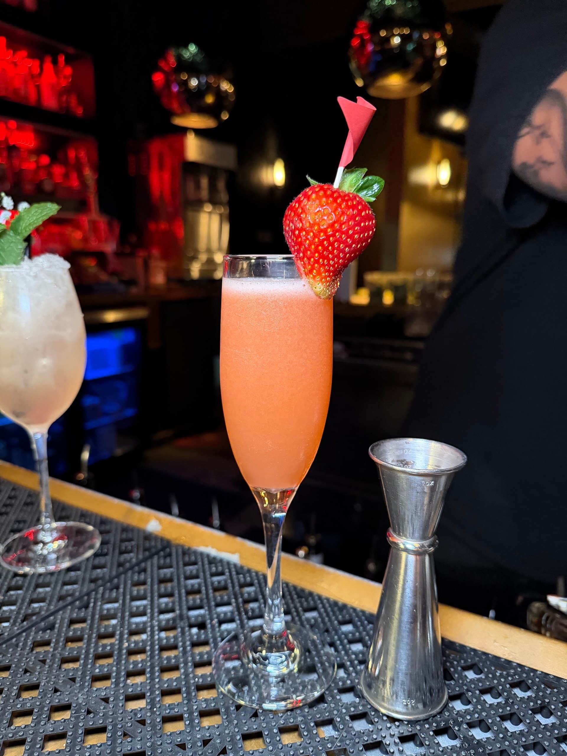 Colorful cocktail at Mama Tried bar in Miami