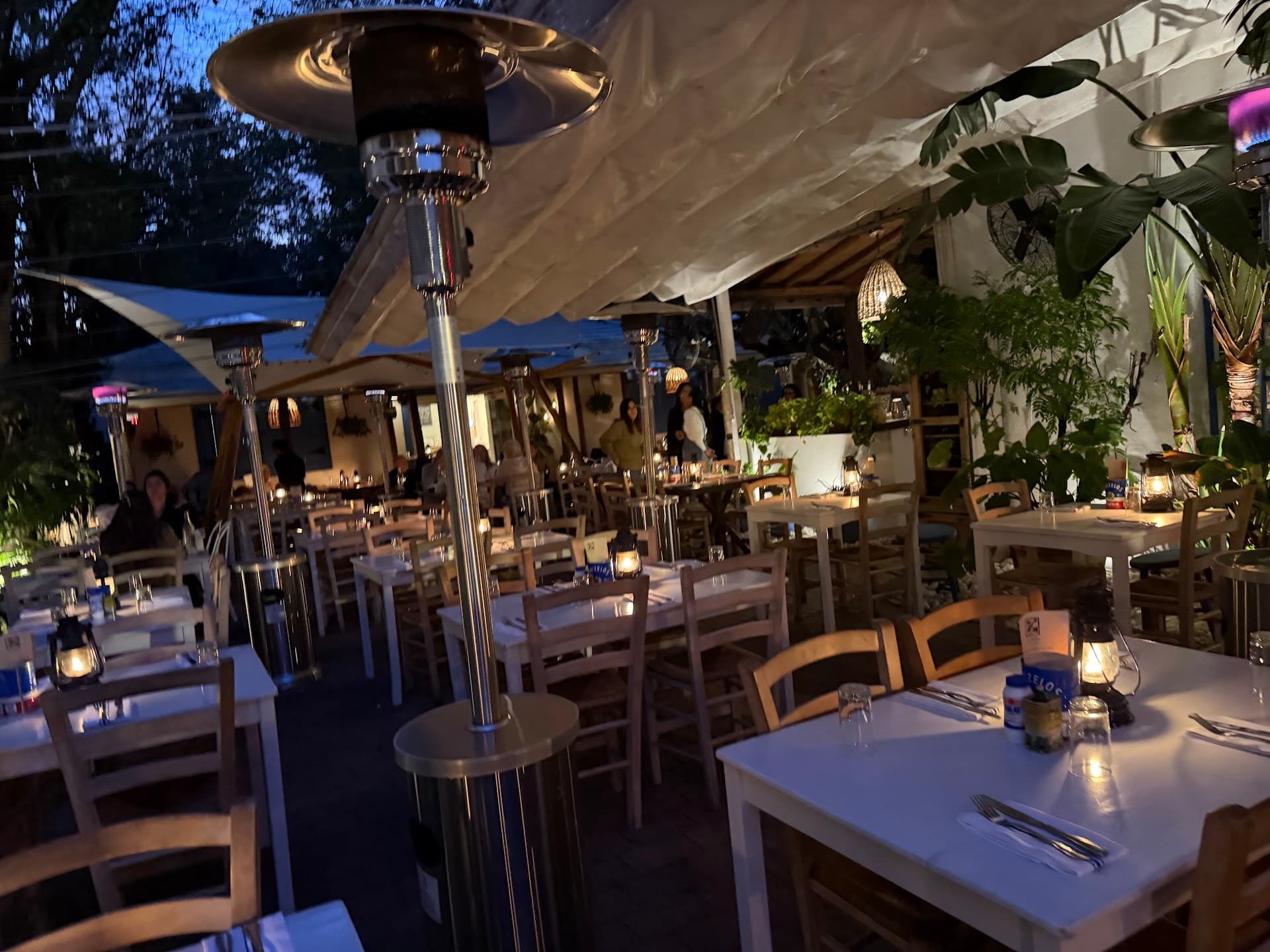 Mandolin Aegean Bistro dining ambiance in Miami