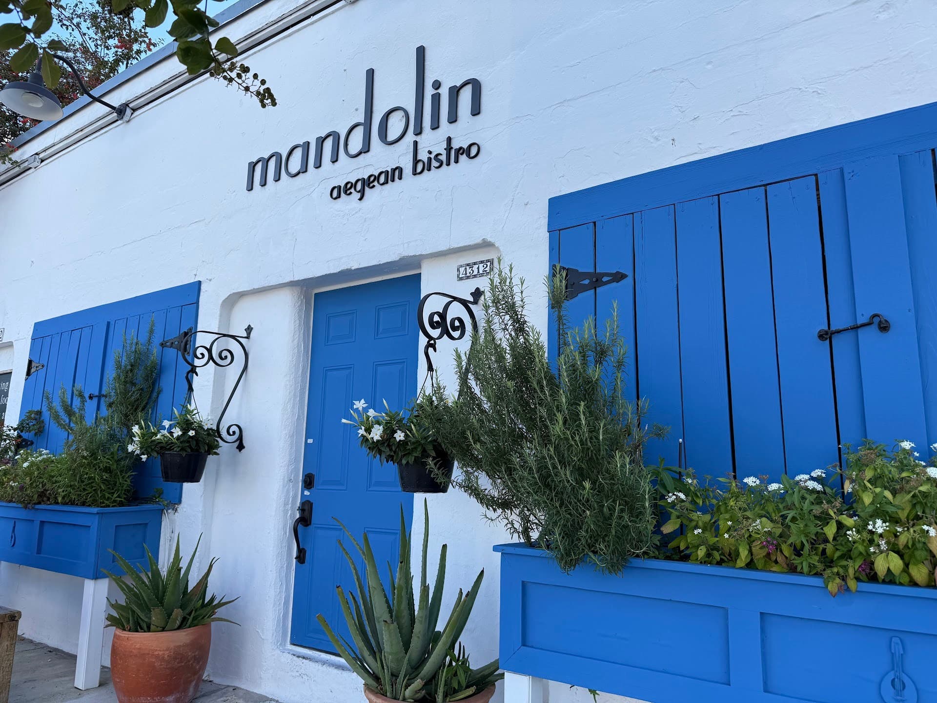 Mandolin Aegean Bistro exterior in Miami