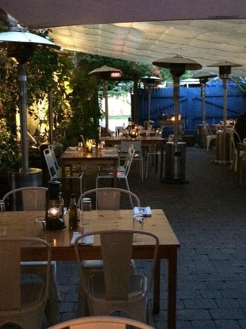 Mandolin Aegean Bistro outdoor patio in Miami