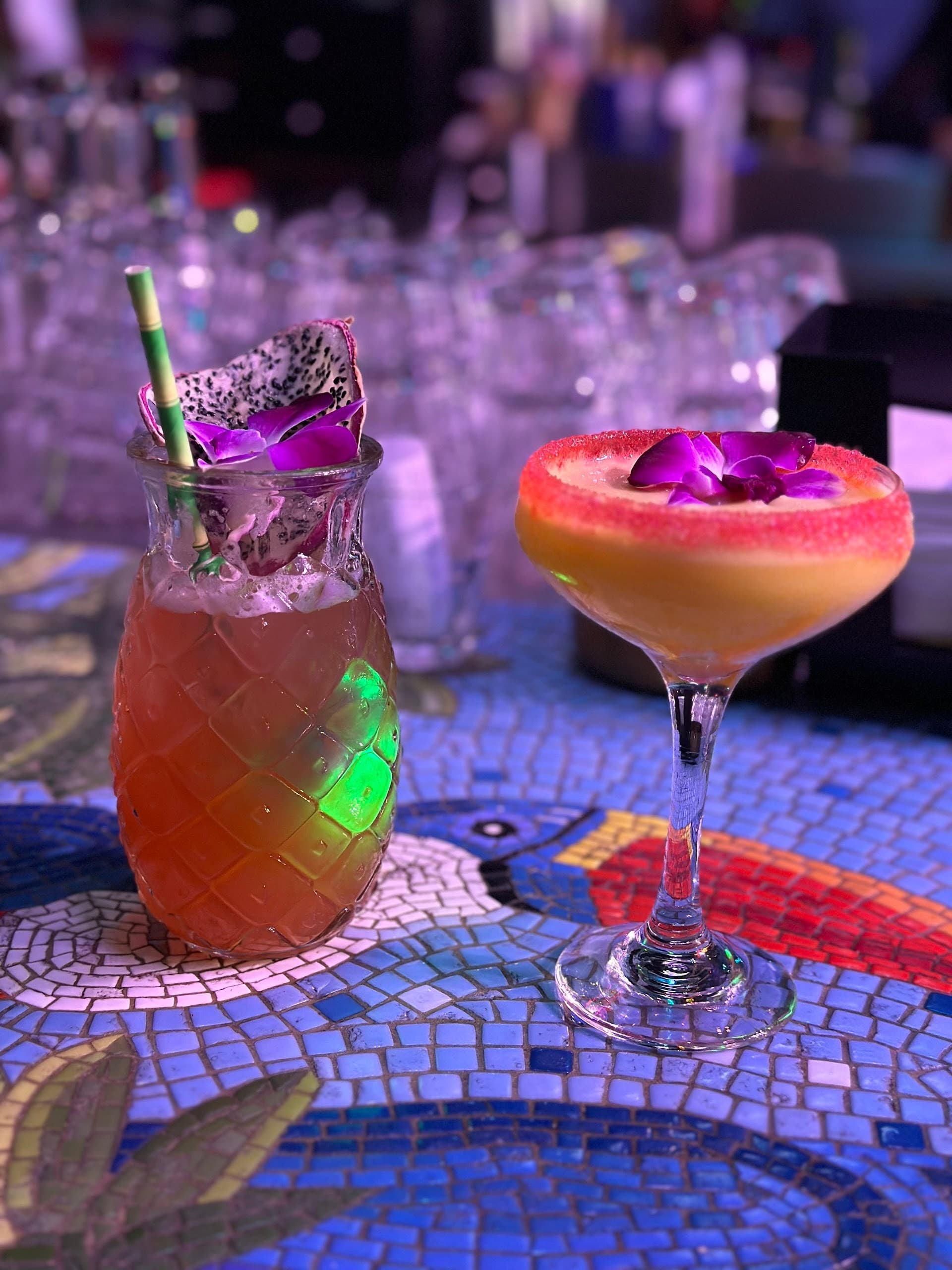 Cocktails at Mango's in Miami Beach