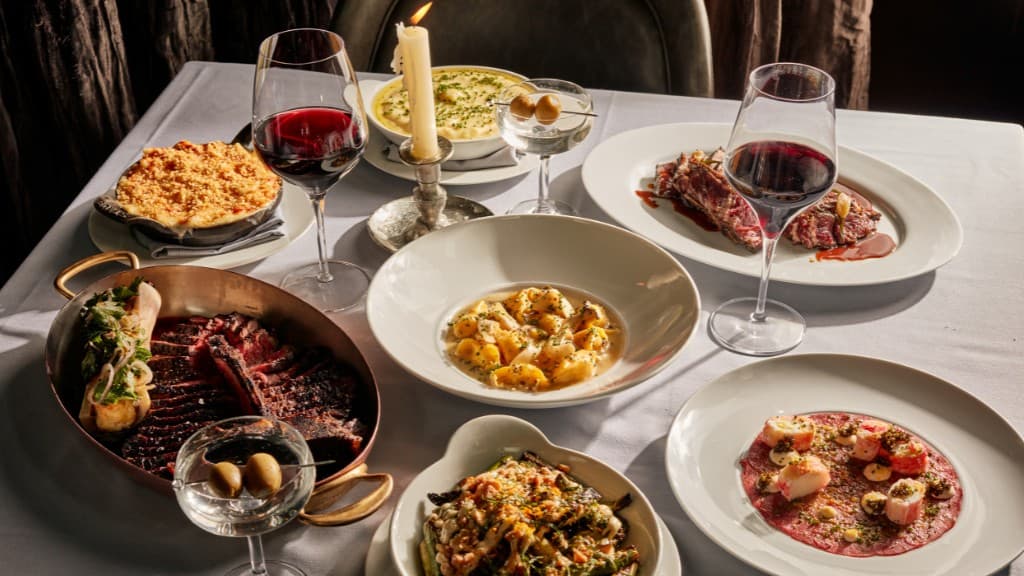 Delicious dishes at Maple & Ash in Miami