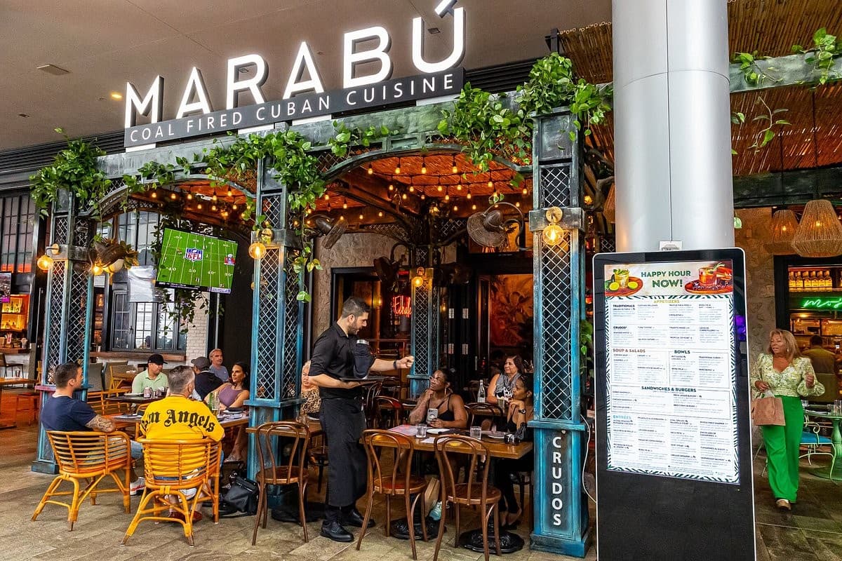 Marabu Restaurant dining scene in Miami