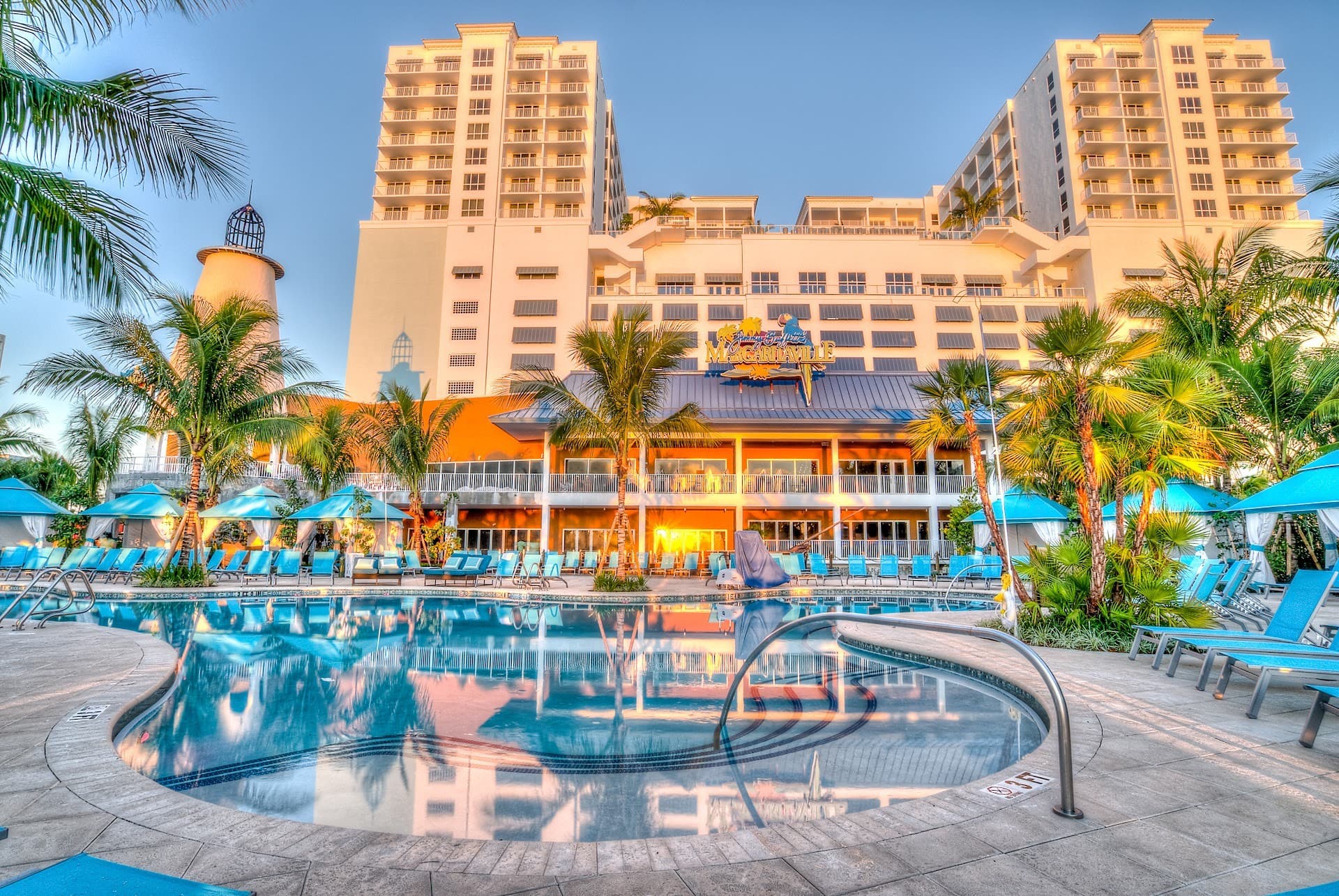 Margaritaville Hollywood Beach Resort pool area in Miami