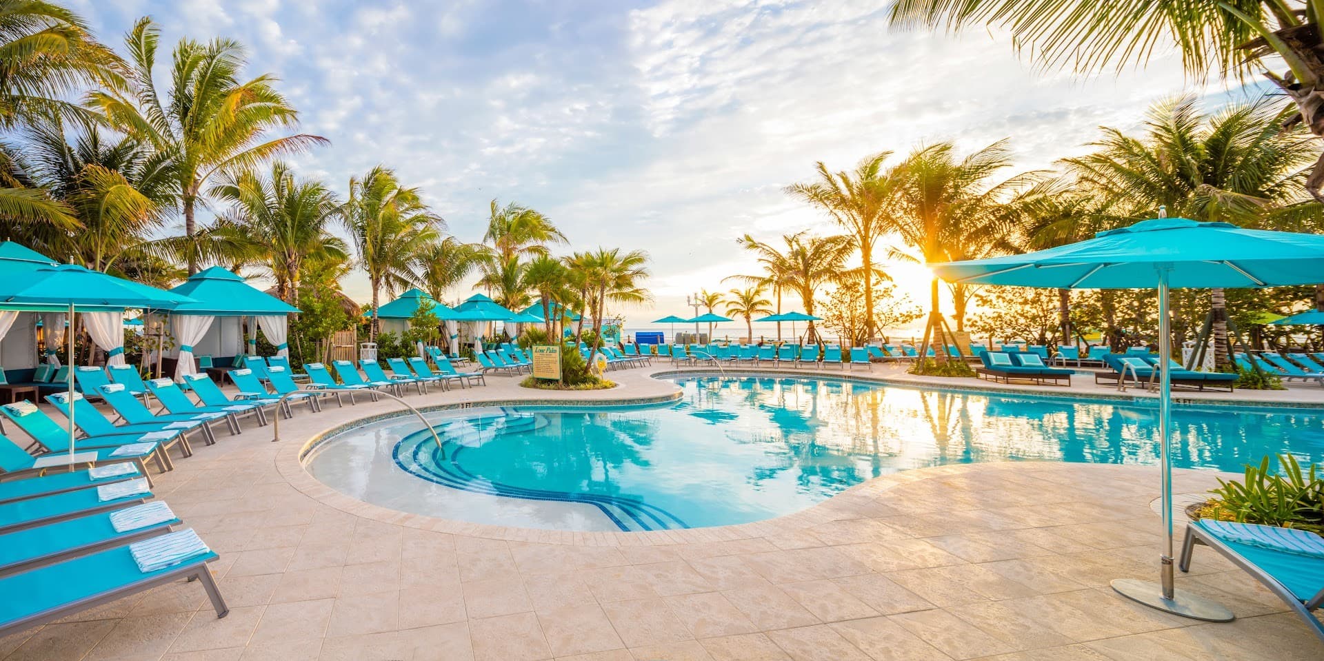 Poolside at Margaritaville Hollywood Beach Resort in Miami