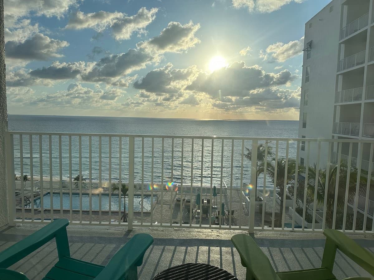Scenic sunset view from Margaritaville Hollywood Beach Resort