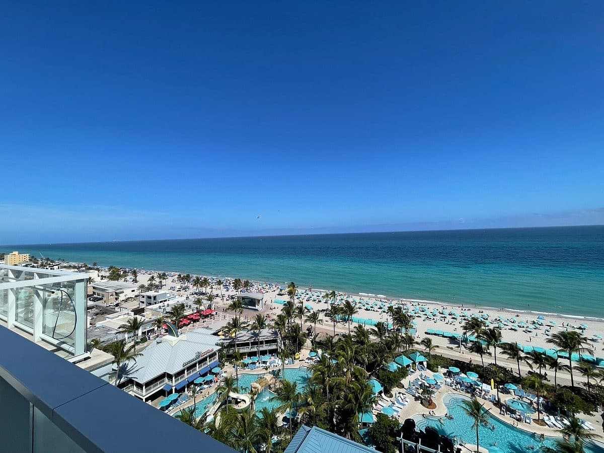Stunning ocean view from Margaritaville Hollywood Beach Resort
