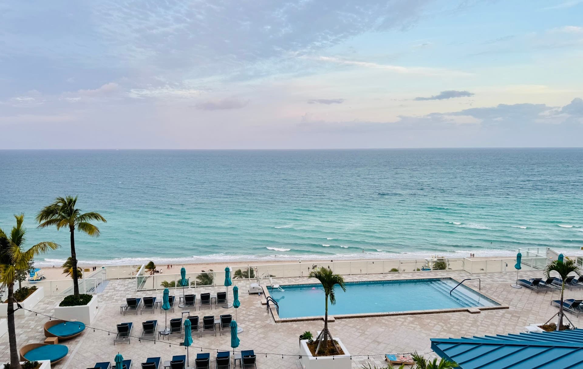 Ocean view from Margaritaville Hollywood Beach Resort