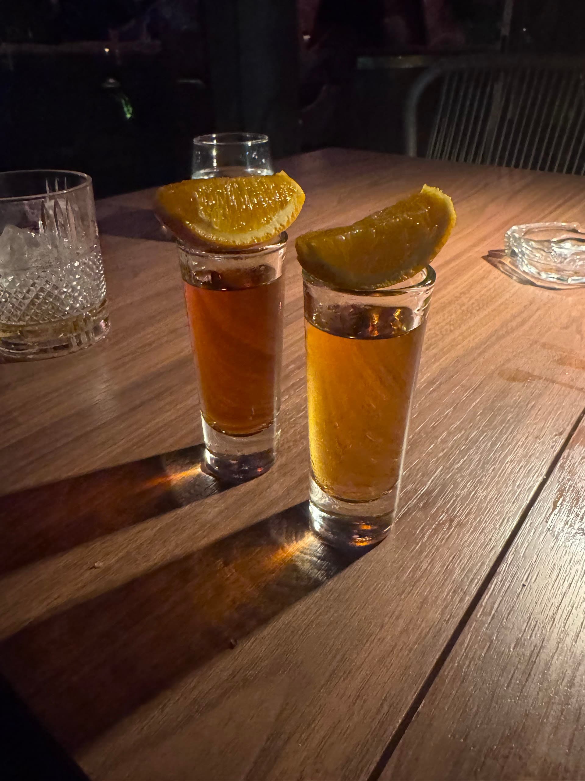 Shots at Marion Miami restaurant in Miami