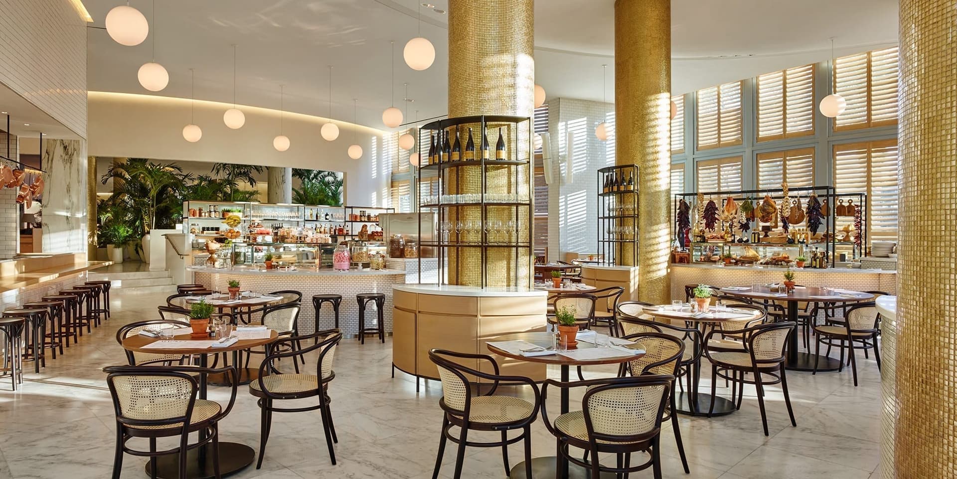 Elegant interior of Market at The Miami Beach EDITION