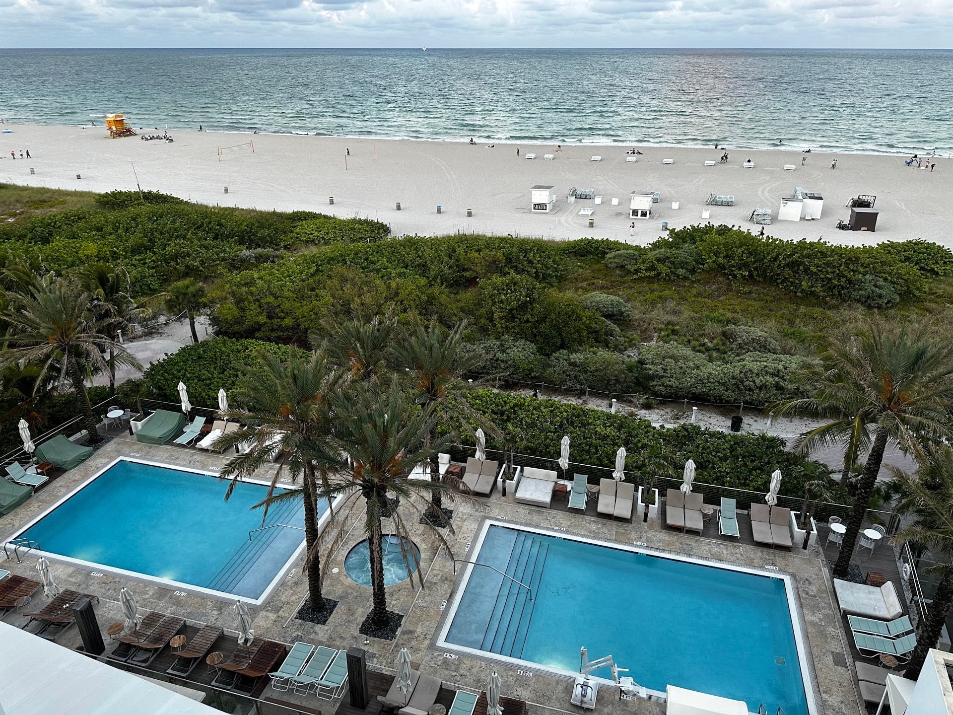 Marriott Stanton South Beach pool view in Miami Beach