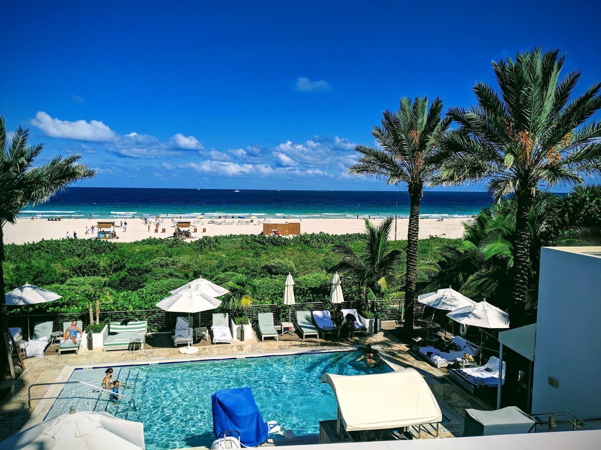 Marriott Stanton South Beach view over pool and beach