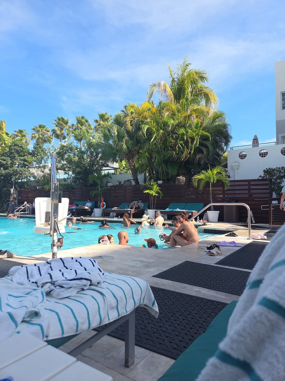 Marseilles Beachfront Hotel pool area in Miami Beach