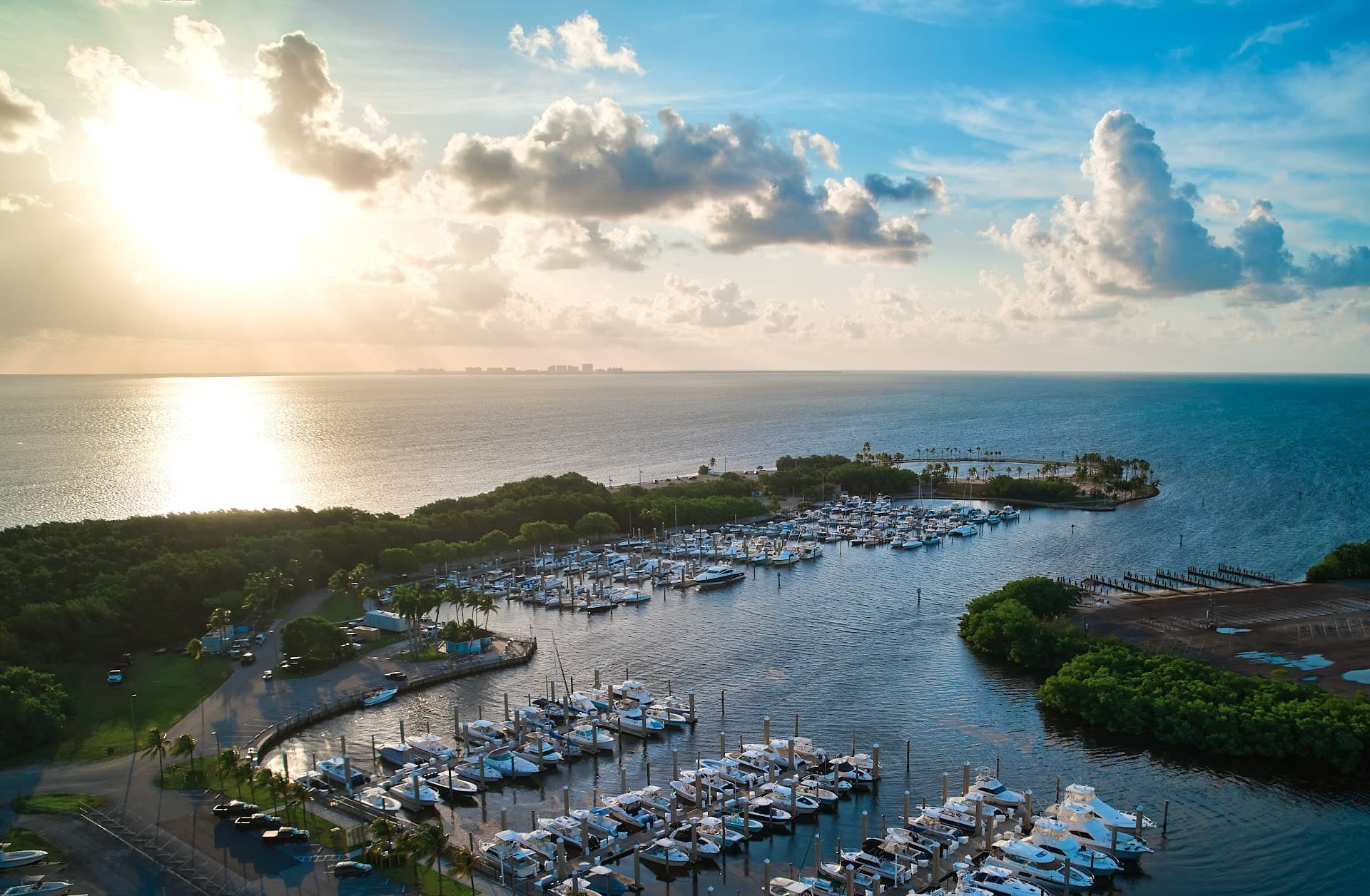 Beautiful view of Matheson Hammock Park & Marina in Coral Gables