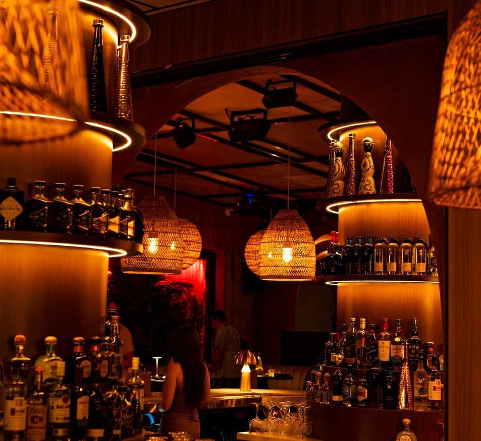 Stylish bar interior at Mayami Wynwood in Miami
