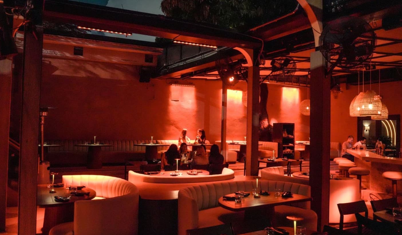 Mayami Wynwood interior ambiance at night, Miami