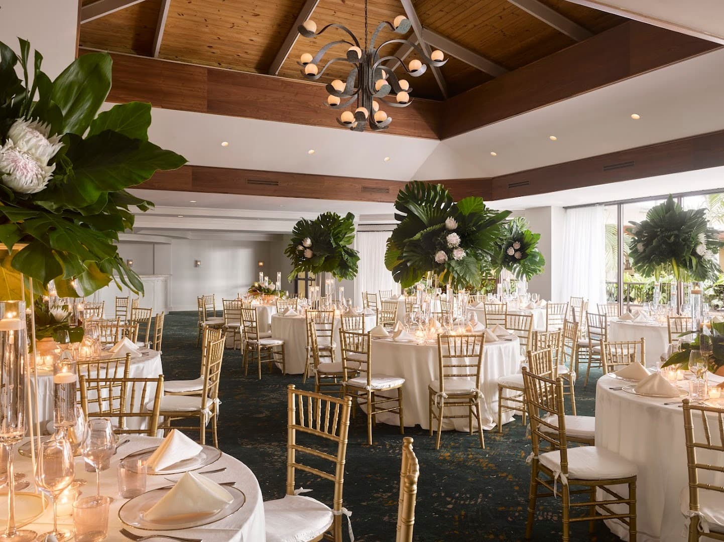 Elegant event space at Mayfair House Hotel & Garden, Miami
